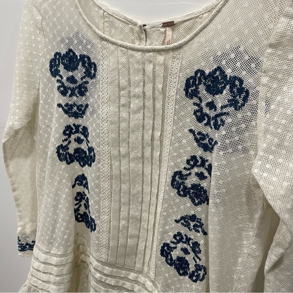 Free People Jocelyn’s Embroidered Top in Ivory - Picture 7 of 11